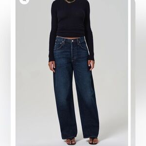 Citizens Of Humanity Dark Blue Flare & Wide Leg Jeans